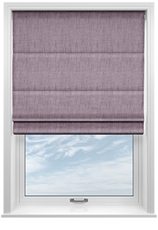 Rhea, Grape - Motorised Roman Blind